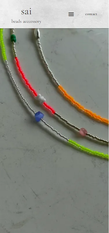 sai beads accessoryのスマートフォン表示